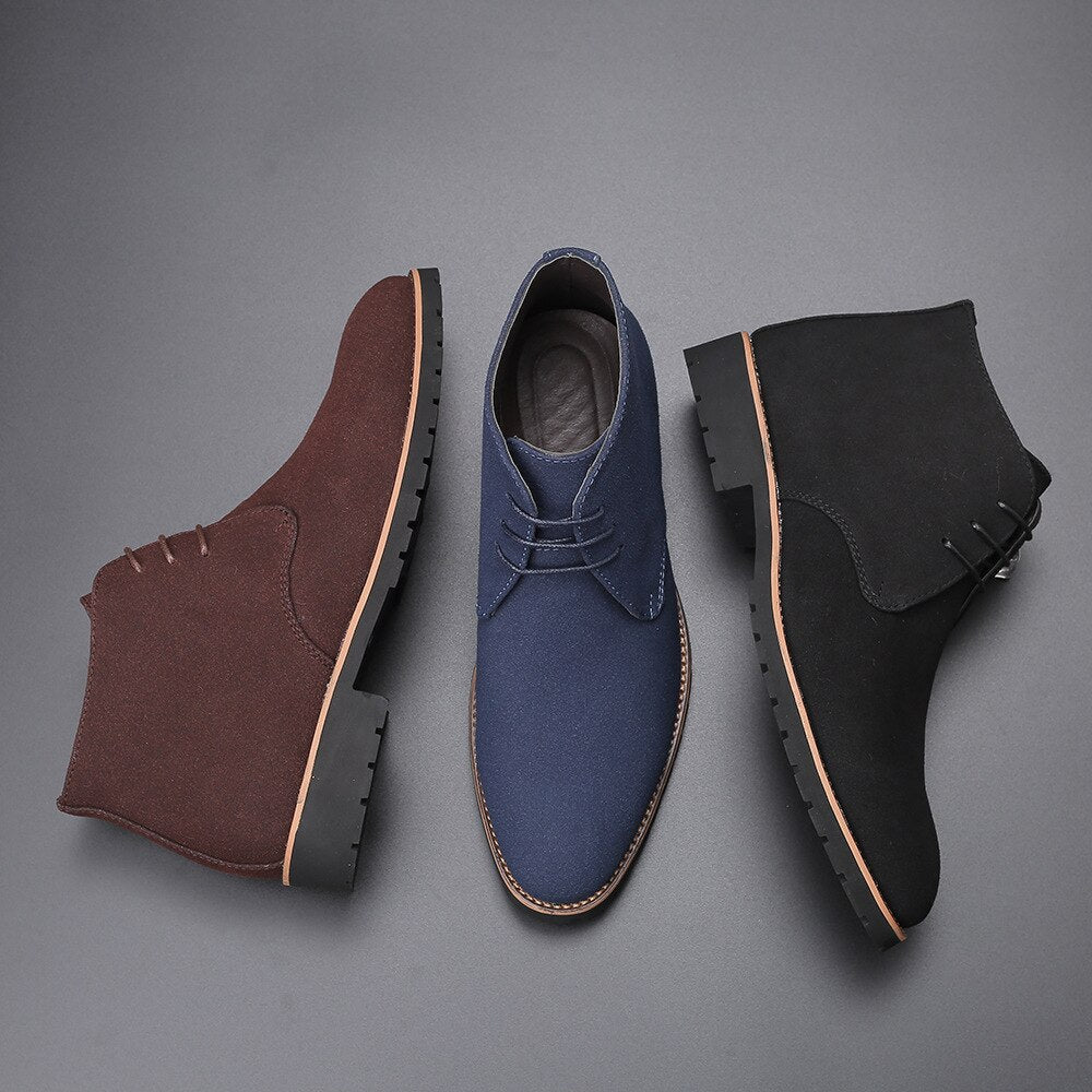 Suede Ankle Shoes -3