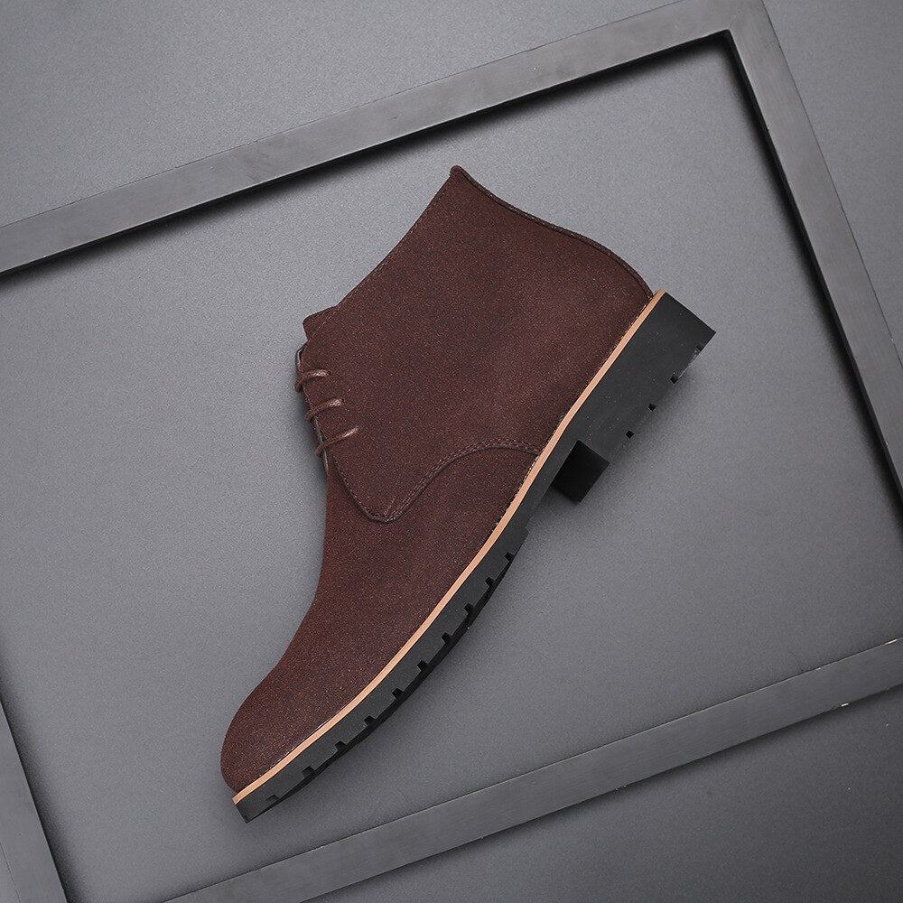 Suede Ankle Shoes -6