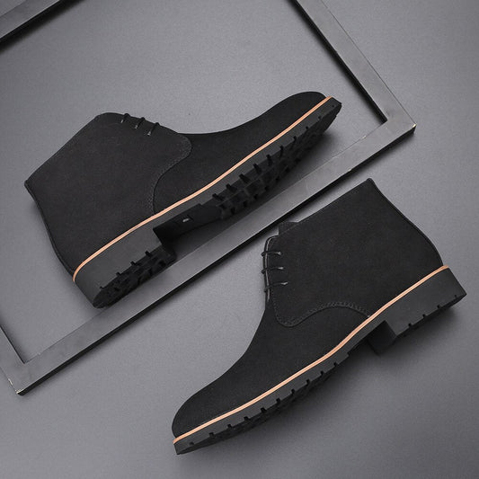 Suede Ankle Shoes -1