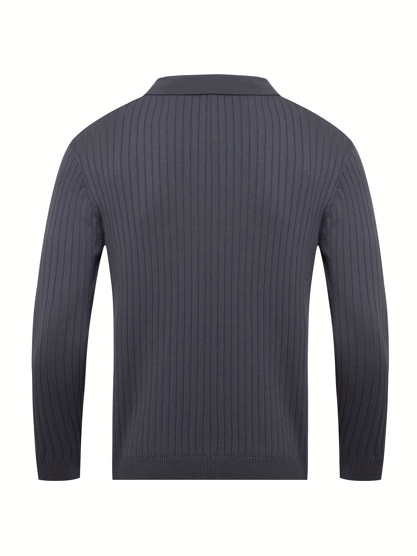 Classic V-neck knit sweater for men -7