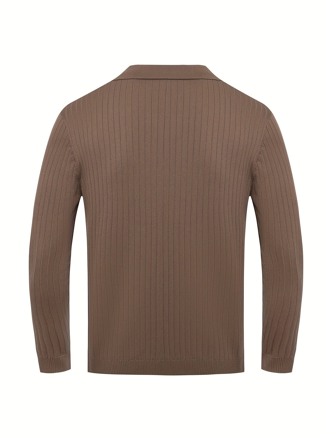 Classic V-neck knit sweater for men -8