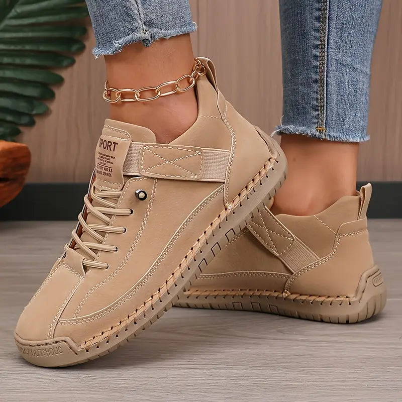Comfort-Fit Lace-Up Trainers Modern For Women | Elowen