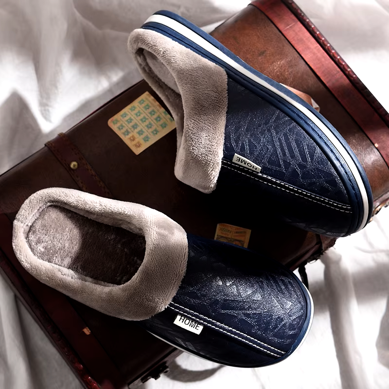Lined Slip On Indoor Slippers Cozy For Men | Alaric