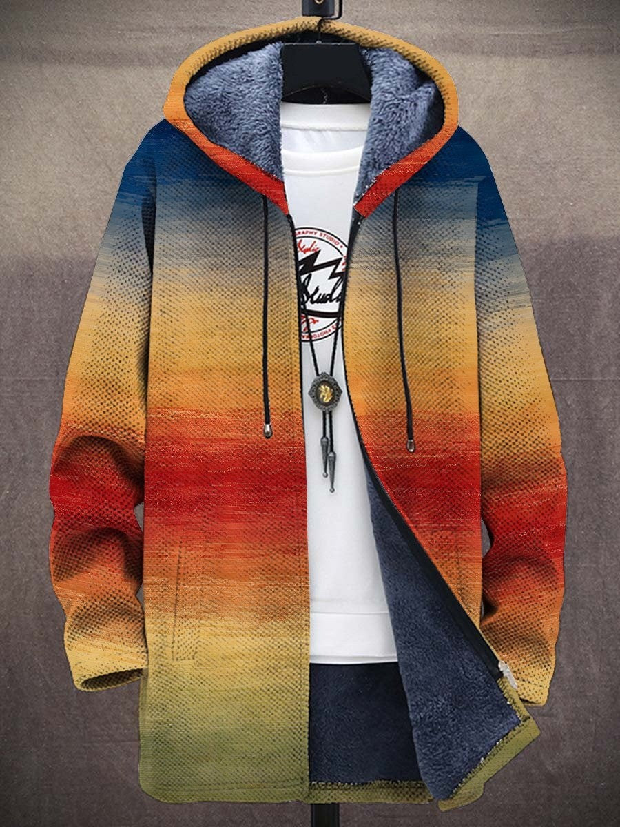 Cosy artistic open-front cardigan for men | Noora - 1