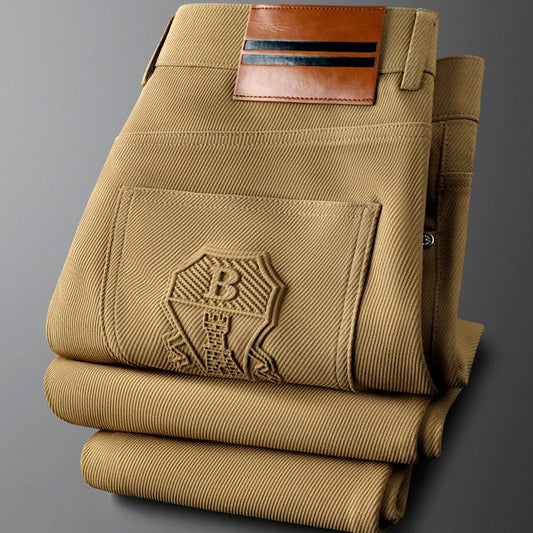 Tailored Straight Leg Trousers Versatile For Men | Valerio