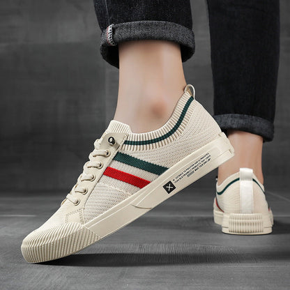 Striped Lace Up Sneakers Modern for Men | Luca
