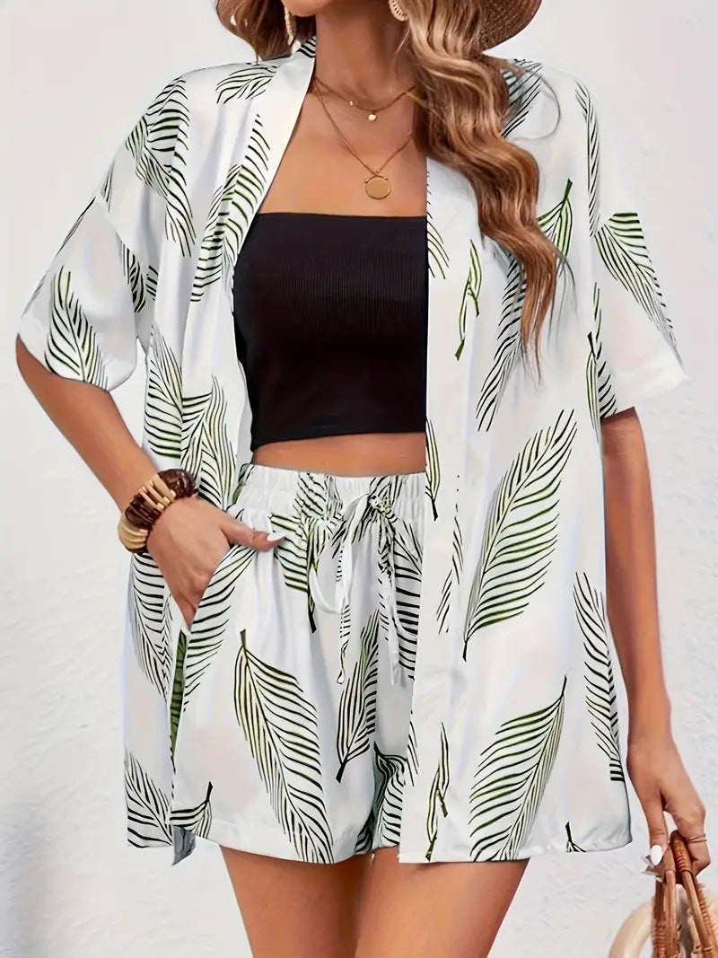 Floral Top And Shorts Set Stylish For Women | Roselisse