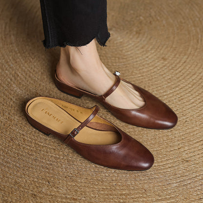 Classic leather slip-on loafers for women | Merisa - 1