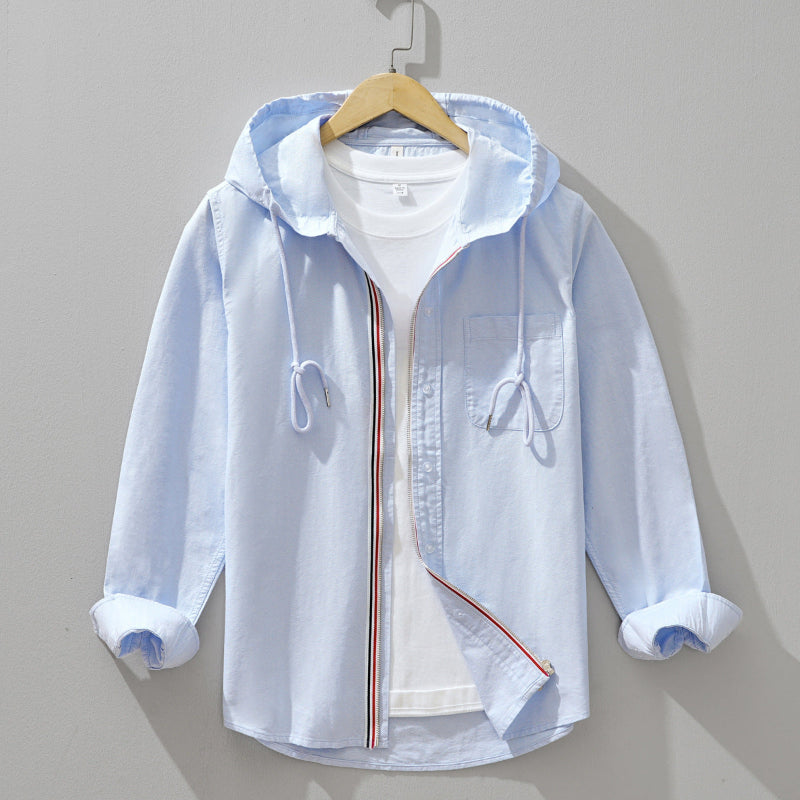 Lightweight Hooded Shirt Jacket Stylish For Men | Soren
