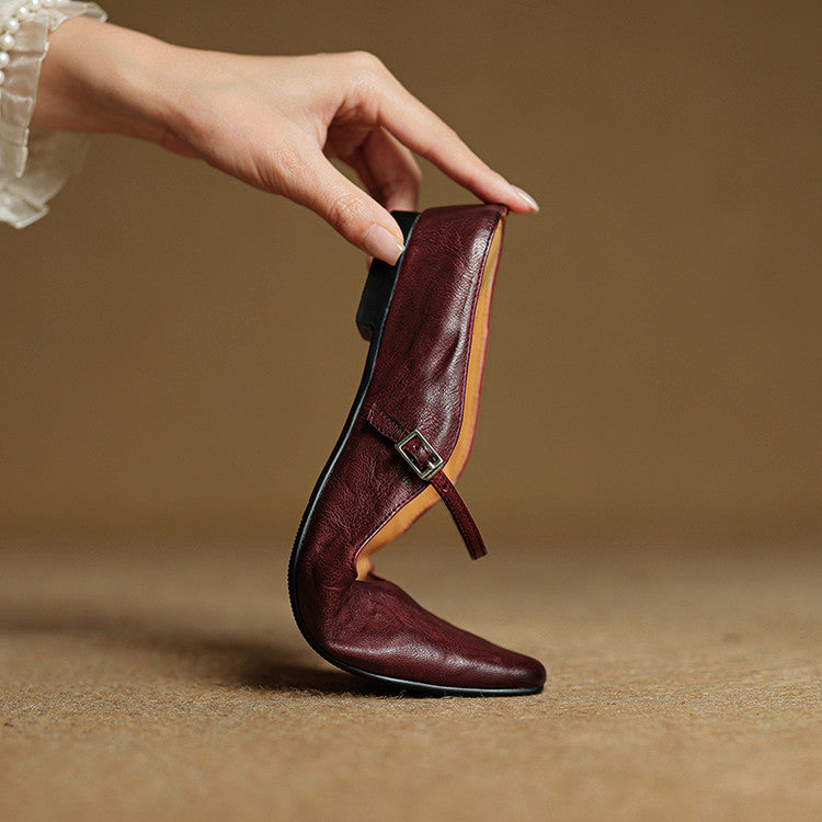 Classic leather slip-on loafers for women | Orella - 12