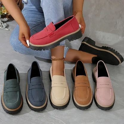 Classic Comfortable Slip On Loafers Refined For Women | Arvella