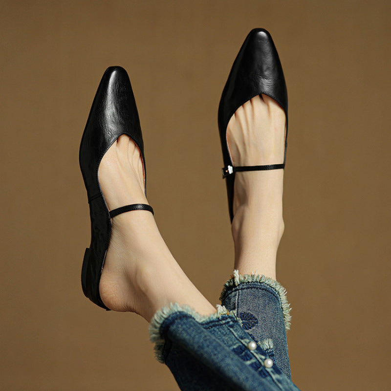 Classic leather slip-on loafers for women | Orella - 17