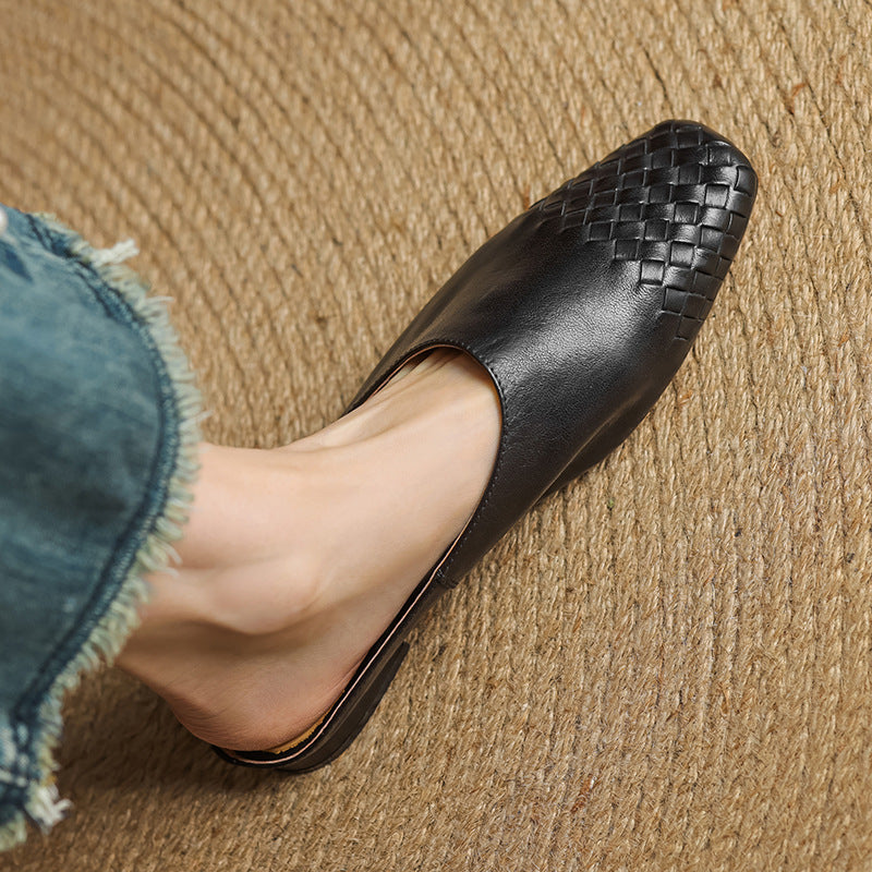 Classic leather slip-on loafers for women | Dalvi - 19