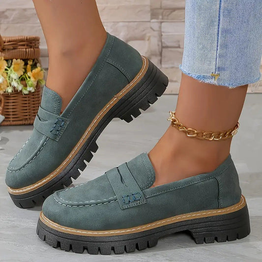 Classic Comfortable Slip On Loafers Refined For Women | Arvella