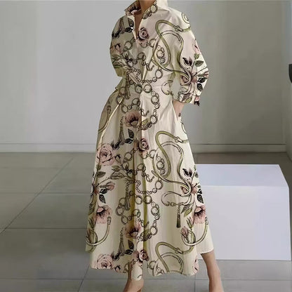 Elegant Front Wrap Collared Dress Chic For Women | Seralune