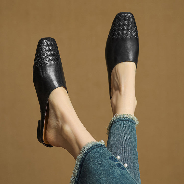 Classic leather slip-on loafers for women | Dalvi - 18