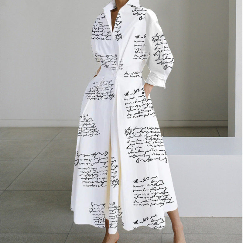 Elegant Front Wrap Collared Dress Chic For Women | Seralune