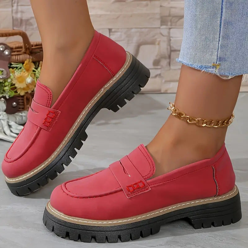 Classic Comfortable Slip On Loafers Refined For Women | Arvella