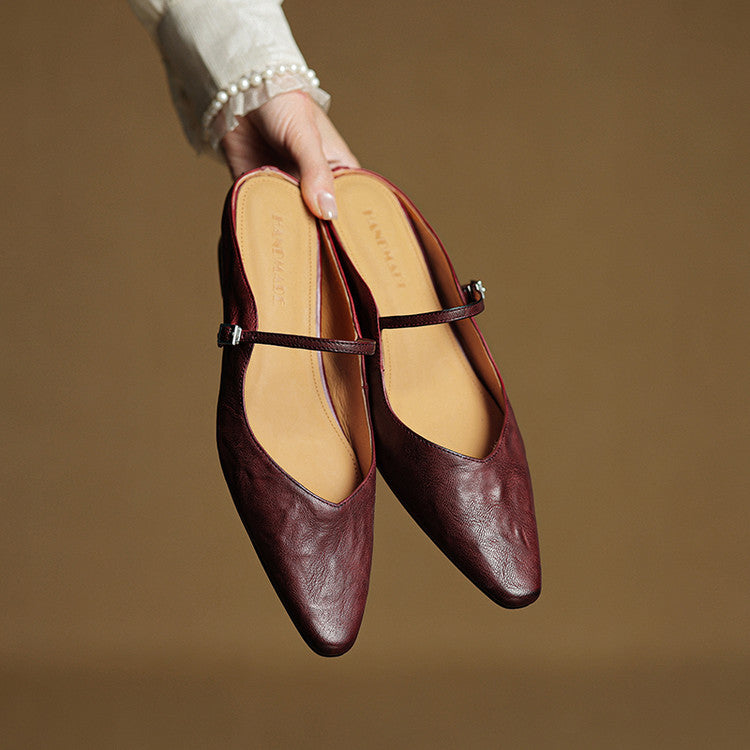 Classic leather slip-on loafers for women | Orella - 11