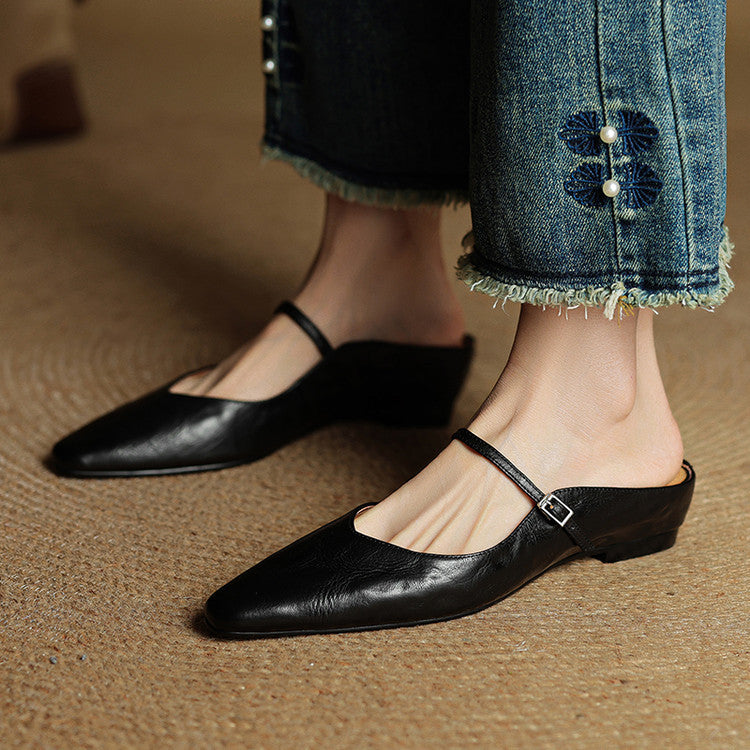 Classic leather slip-on loafers for women | Orella - 16