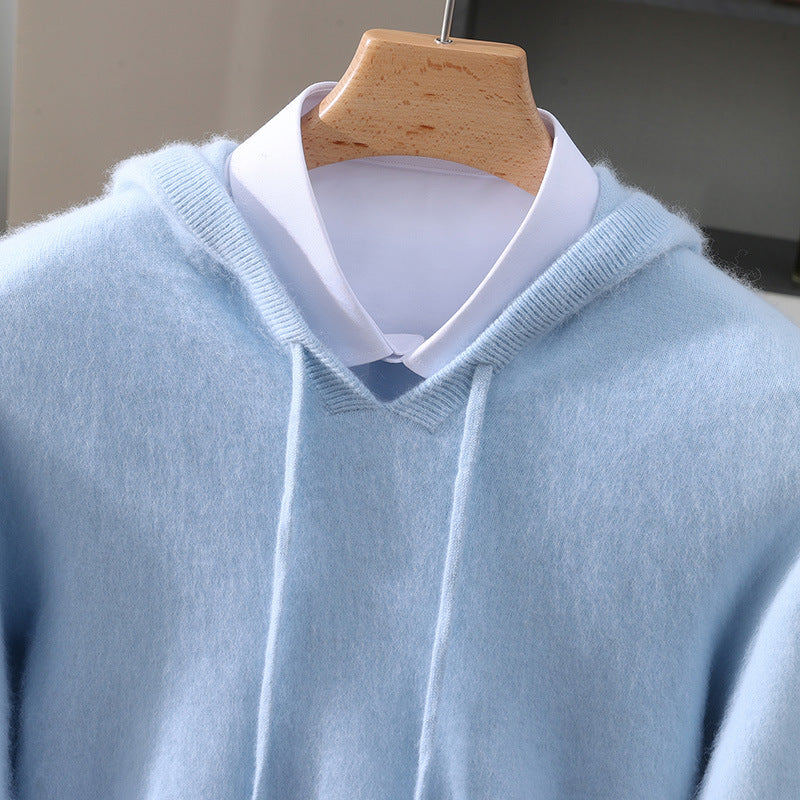 Relaxed Fit Hooded Sweater Cozy For Men | Caedmon