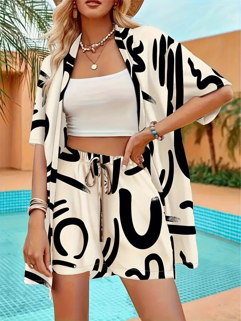 Floral Top And Shorts Set Stylish For Women | Roselisse