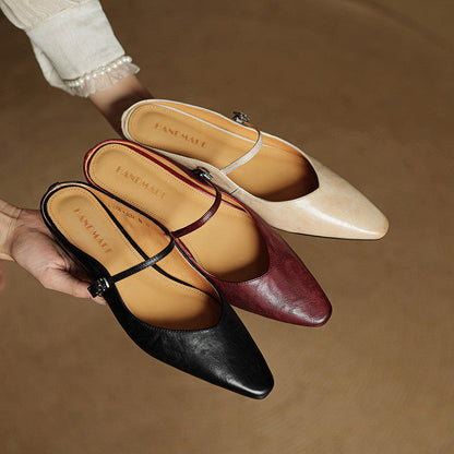 Classic leather slip-on loafers for women | Orella - 22