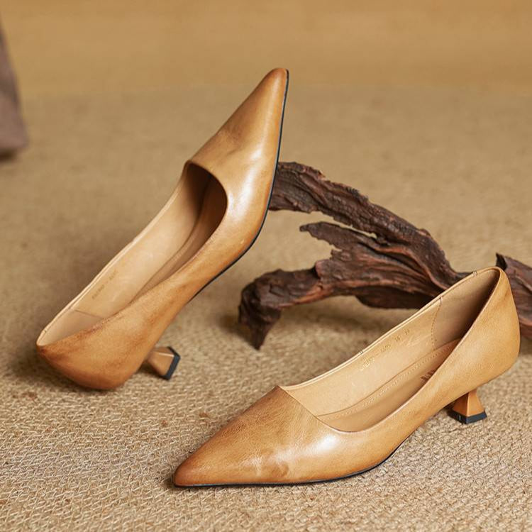 Elegant block-heel evening heels for women | Anok - 21
