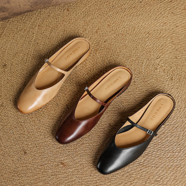 Classic leather slip-on loafers for women | Merisa - 10
