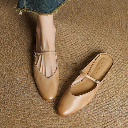 Classic leather slip-on loafers for women | Merisa - 11