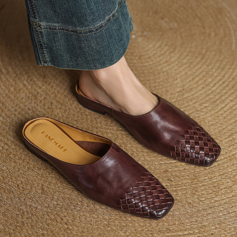 Classic leather slip-on loafers for women | Dalvi - 2