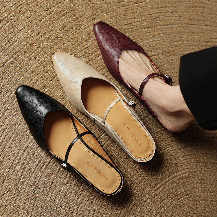 Classic leather slip-on loafers for women | Orella - 15