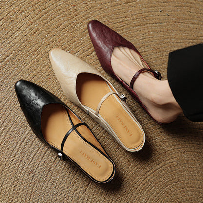 Classic leather slip-on loafers for women | Orella - 15