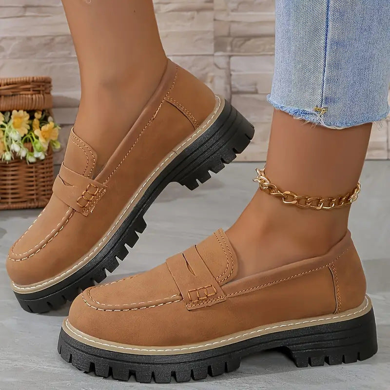 Classic Comfortable Slip On Loafers Refined For Women | Arvella