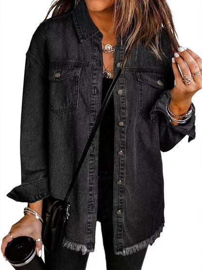 Classic signature denim jacket for women | Katja -1
