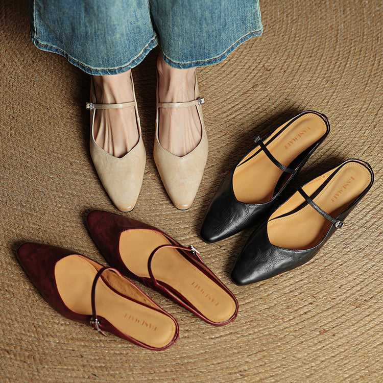 Classic leather slip-on loafers for women | Orella - 7