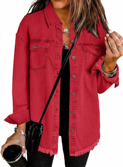 Classic signature denim jacket for women | Katja -7