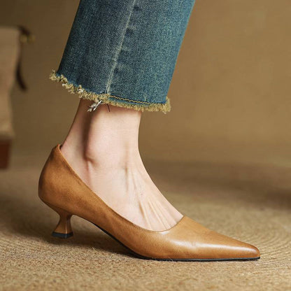 Elegant block-heel evening heels for women | Anok - 18