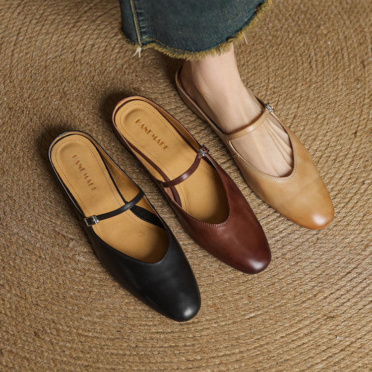 Classic leather slip-on loafers for women | Merisa - 18