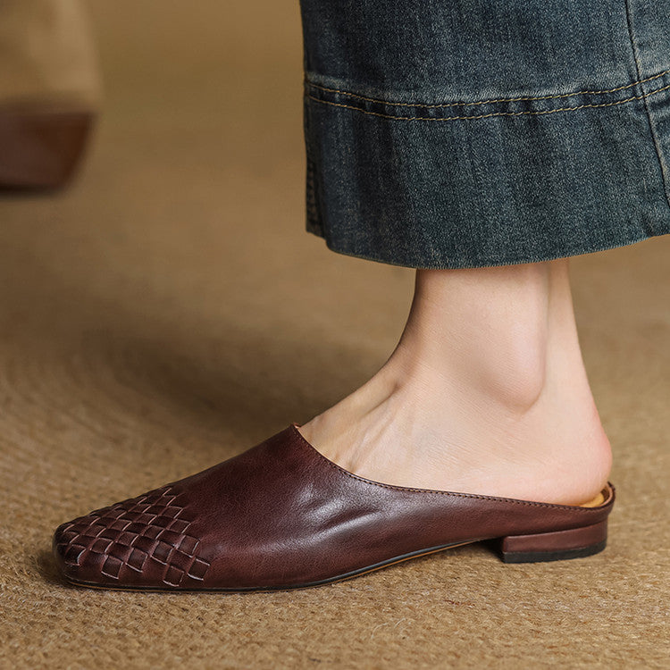 Classic leather slip-on loafers for women | Dalvi - 1