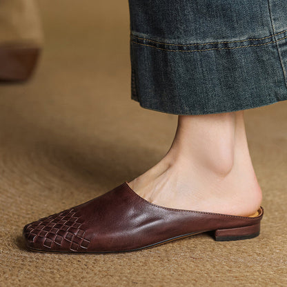 Classic leather slip-on loafers for women | Dalvi - 1