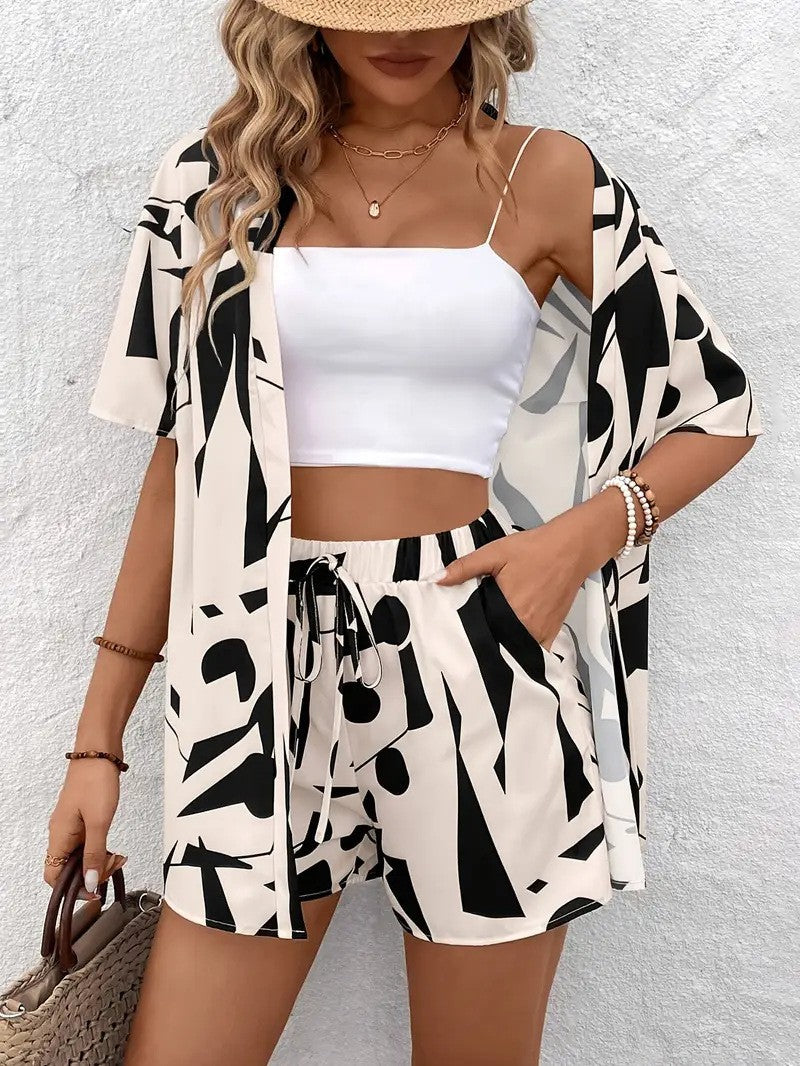Floral Top And Shorts Set Stylish For Women | Roselisse