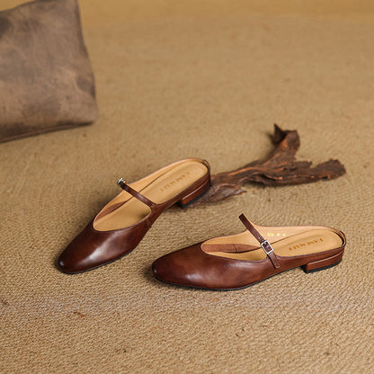 Classic leather slip-on loafers for women | Merisa - 9