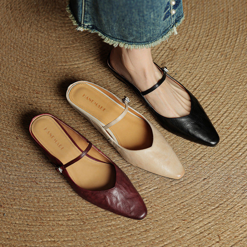 Classic leather slip-on loafers for women | Orella - 23