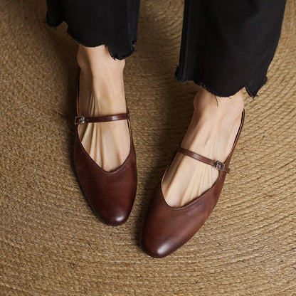 Classic leather slip-on loafers for women | Merisa - 4