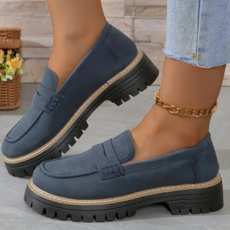 Classic Comfortable Slip On Loafers Refined For Women | Arvella