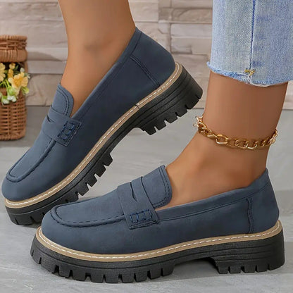 Classic Comfortable Slip On Loafers Refined For Women | Arvella