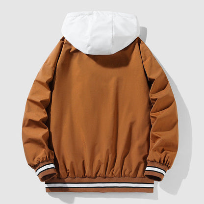 Hooded Varsity Style Jacket Stylish for Men | Beckford