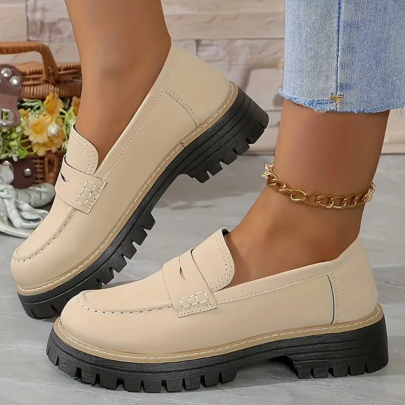 Classic Comfortable Slip On Loafers Refined For Women | Arvella