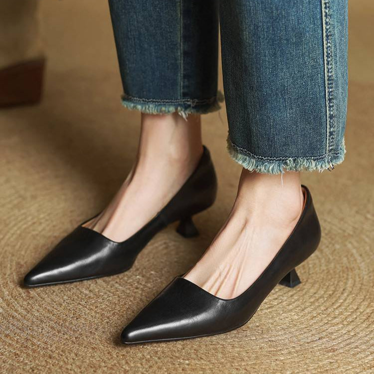 Elegant block-heel evening heels for women | Anok - 25